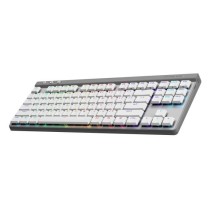 Clavier Logitech sans fil G515 LIGHTSPEED sans pavé numérique (switch marron) - Blanc