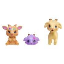 Enchantimals-Famille de Golita Chevre-Poupée et 3 figurines chevres