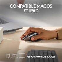 Souris Logitech MX Master 3S pour Mac - Bluetooth Sans Fil - Gris Sideral