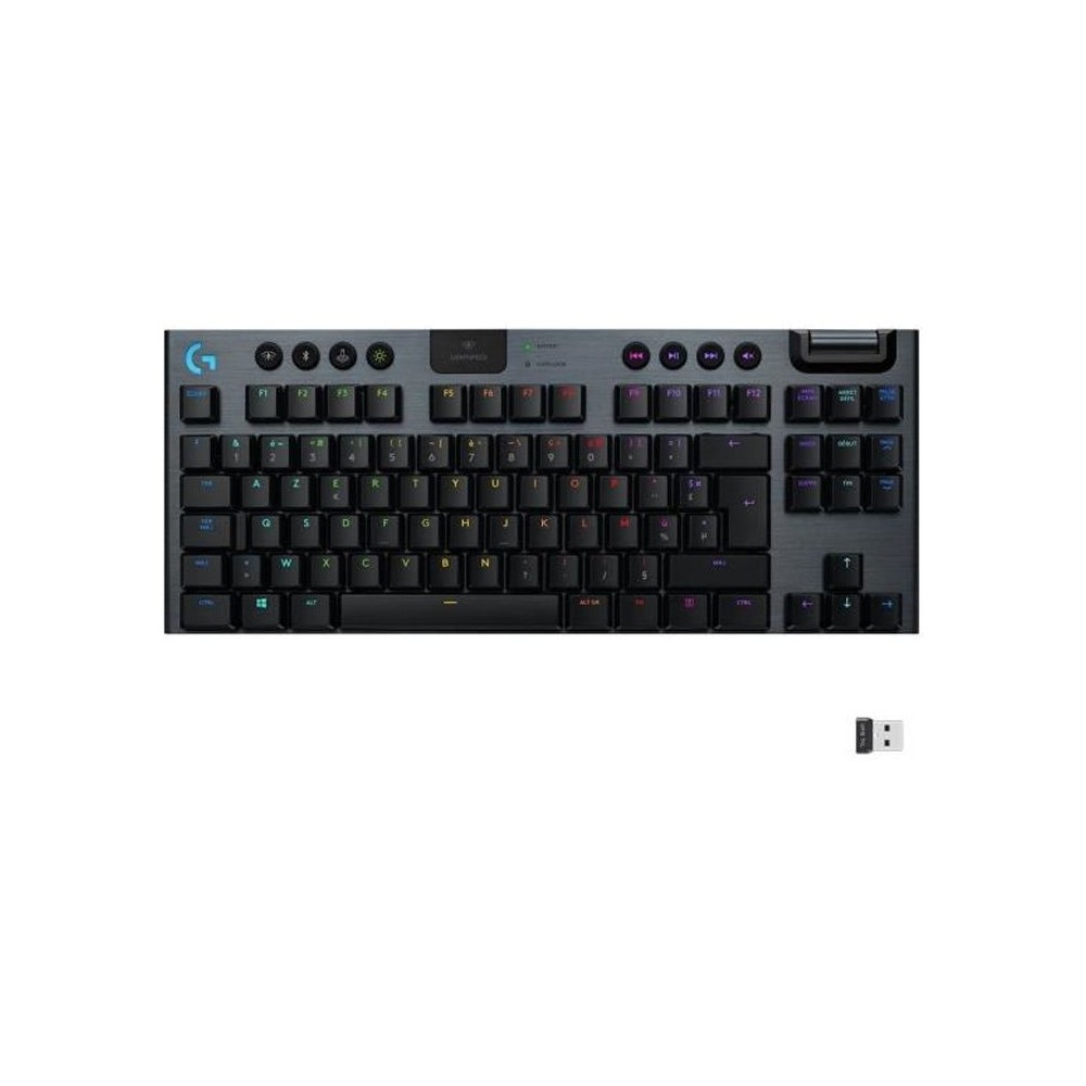 Clavier Logitech Clavier gaming mécanique RVB sans fil LIGHTSPEED G915 TKL