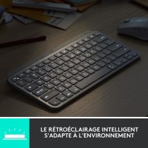 Clavier - Sans Fil - Logitech - MX Keys Mini - rétroéclairé - AZERTY - Rose