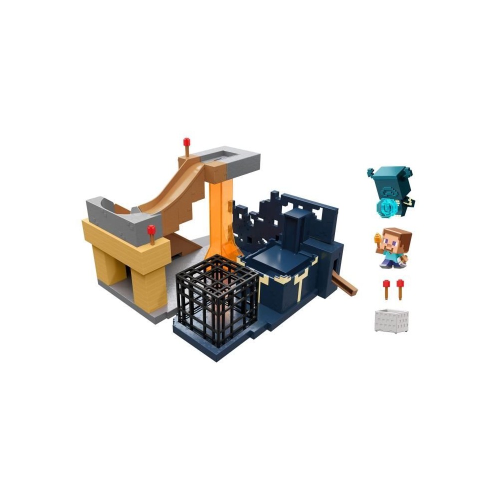 Minecraft-Coffret L'Ascension de Warden et ses Mini-Figurines HXT72