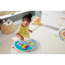 Fisher-Price-Table musicale en bois avec instruments de percussion HXT