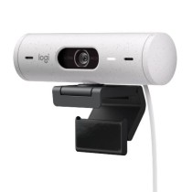 Webcam Logitech Brio 500 Webcam HD avec Deux Micros a Reduction de Bruit - Blanc