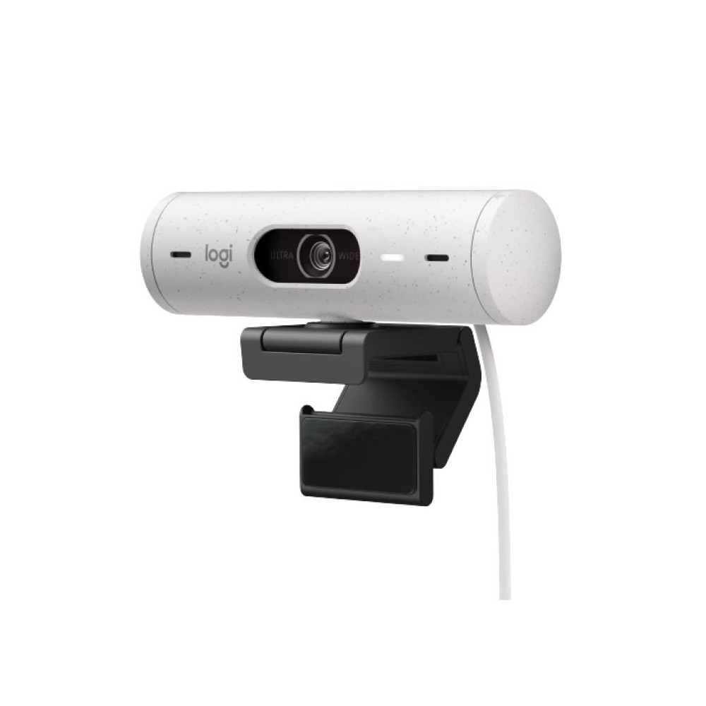 Webcam Logitech Brio 500 Webcam HD avec Deux Micros a Reduction de Bruit - Blanc