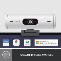 Webcam Logitech Brio 500 Webcam HD avec Deux Micros a Reduction de Bruit - Blanc