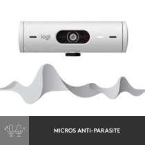 Webcam Logitech Brio 500 Webcam HD avec Deux Micros a Reduction de Bruit - Blanc