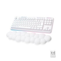 Clavier Gamer - Filaire - Logitech G - G715 - Mécanique - Repose-Poignet - Switch Tactile GX Brown - White Mist