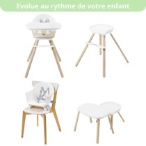 MAXI-COSI Moa Chaise haute bébé évolutive 8 en 1, Chaise haute/Réh