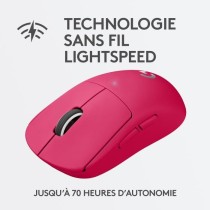 Souris gamer - sans fil - LOGITECH G - PRO X SUPERLIGHT - Rose