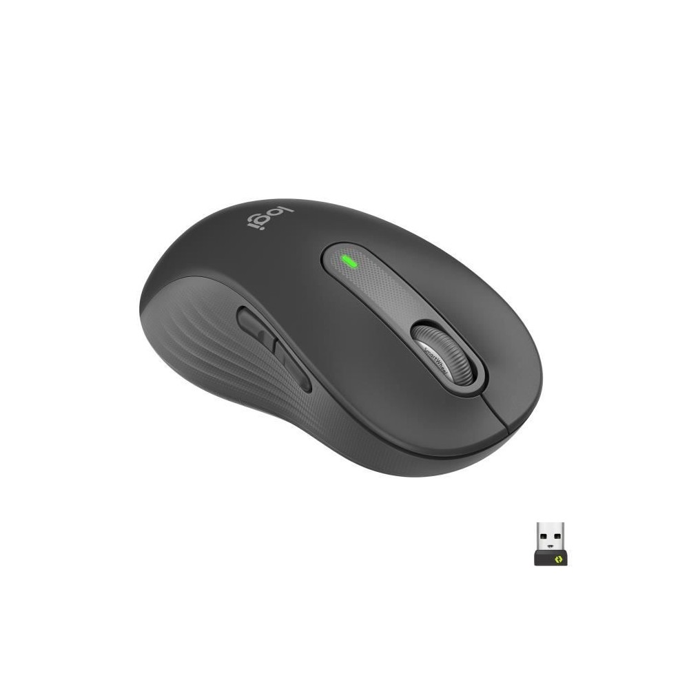 Souris Logitech Sans Fil pour gaucher Signature M650 L Left Pour Mains Larges, Silencieuse, Bluetooth, Boutons Programmables - G