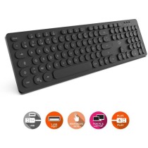 Clavier filaire RGB - MOBILITY LAB - ML306858 - AZERTY - Touches rondes - Noir