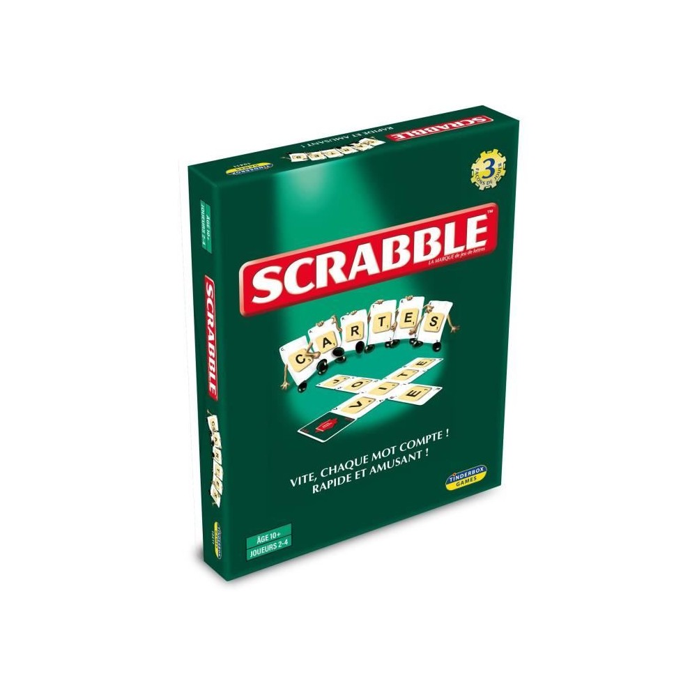 Scrabble cartes - 3 jeux en 1 - MEGABLEU