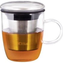 Mug infuseur - MELLITA - Cilia - Acier inoxydable - Transparent - 40 c