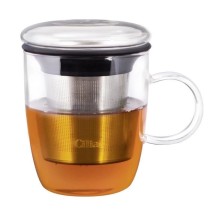 Mug infuseur - MELLITA - Cilia - Acier inoxydable - Transparent - 40 c