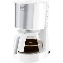 Cafetiere filtre MELITTA Enjoy Top Glass Blanc/Acier brossé 1017-03 -