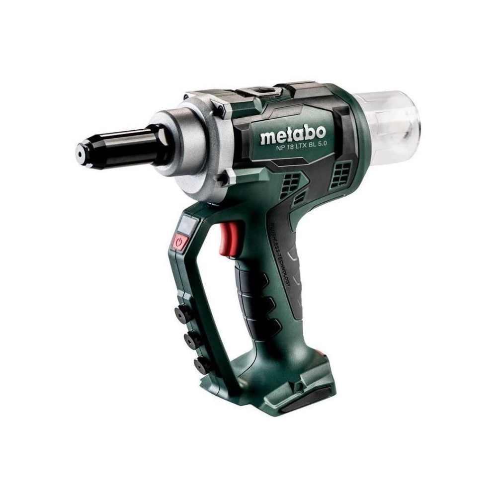 Riveteuse sans fil - METABO - NP 18 LTX BL 5.0 - 18 V - MetaBOX 145 L