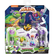 Coffret de figurines Donatello vs Baxter Stockman - Akedo - Moose Toys