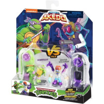 Coffret de figurines Donatello vs Baxter Stockman - Akedo - Moose Toys