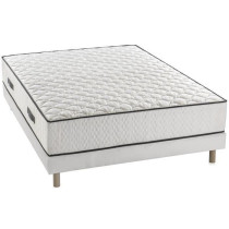 Ensemble matelas + sommier 160 x 200 cm - Ressorts ensachés - 7 zones