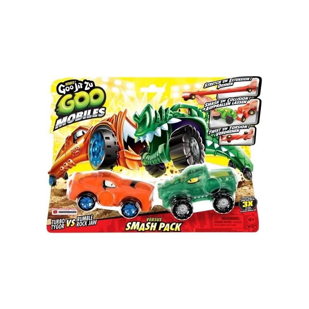 Véhicules miniatures - MOOSE TOYS - GOO MOBILES - TURBO TYGER VS RUMB