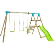 Station genet tp toys 2 balancoires / vis-a-vis / toboggan / kit d'anc