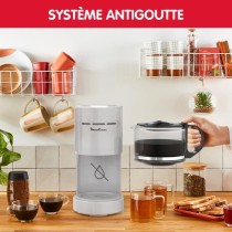 MOULINEX Simpleo Cafetiere filtre 1.1 L, 12 tasses, Porte-filtre pivot