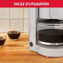 MOULINEX Simpleo Cafetiere filtre 1.1 L, 12 tasses, Porte-filtre pivot