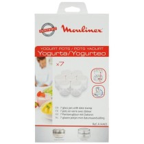 MOULINEX Lot de 7 pots en verre pour yaourtiere Yogurta Timer, Compati