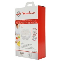 MOULINEX Lot de 7 pots en verre pour yaourtiere Yogurta Timer, Compati