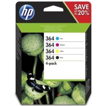 HP 364 Pack de 4 cartouches d'encre noire, cyan, jaune et magenta auth