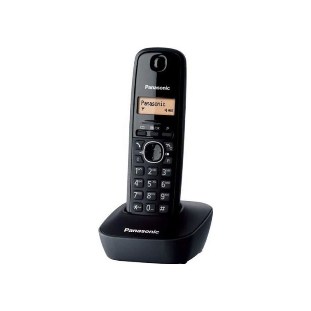 Panasonic KX-TG1611FRH DECT Téléphone Sans Fil, Base & Combiné, ID de l'Appelant, Batterie Longue Durée, LCD, RÉPONDEUR