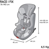 NANIA Siege auto isofix RACE I FIX, Groupe 1/2/3, de 3 a 10 ans, 9-36