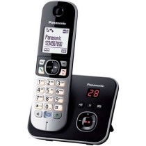 Panasonic KX-TG6821FRB | Téléphone Sans Fil DECT avec Répondeur, Mains Libres Identification Appelant,Blocage Appels,Écran L