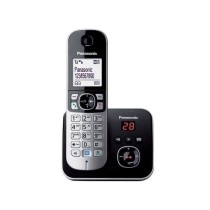 Panasonic KX-TG6821FRB | Téléphone Sans Fil DECT avec Répondeur, Mains Libres Identification Appelant,Blocage Appels,Écran L