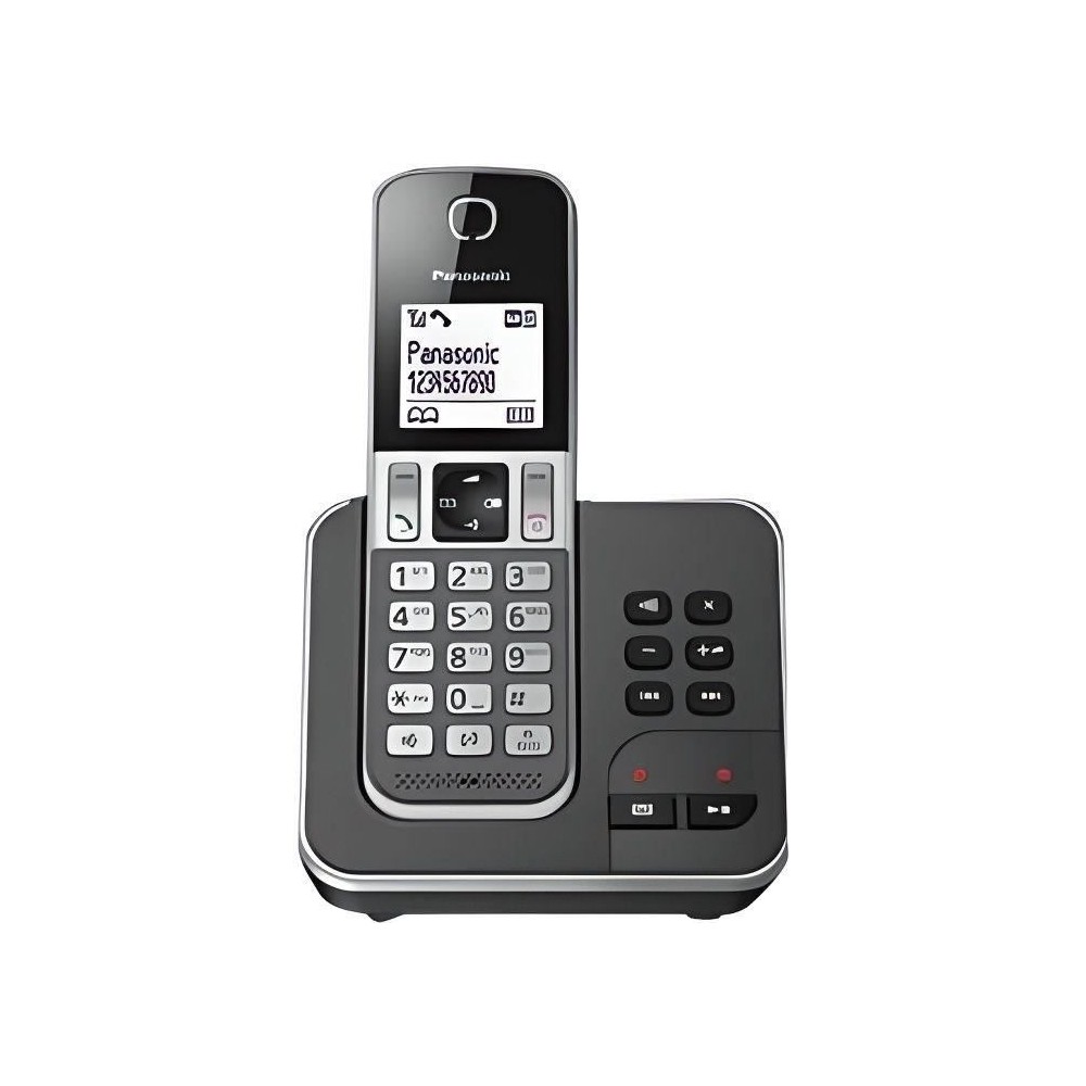 Panasonic KX-TGD320FRG Téléphone sans Fil Répondeur, Base et Combiné, Mains Libres, Identification de l'Appelant