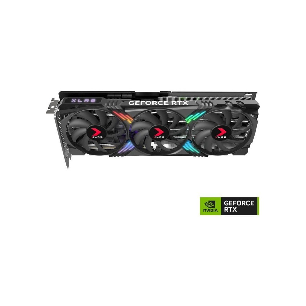 PNY - Carte graphique - GeForce™ RTX 4070 SUPER™ 12GB XLR8 Gaming VERTO™ EPIC-X RGB™ Overclocked Triple Fan DLSS 3