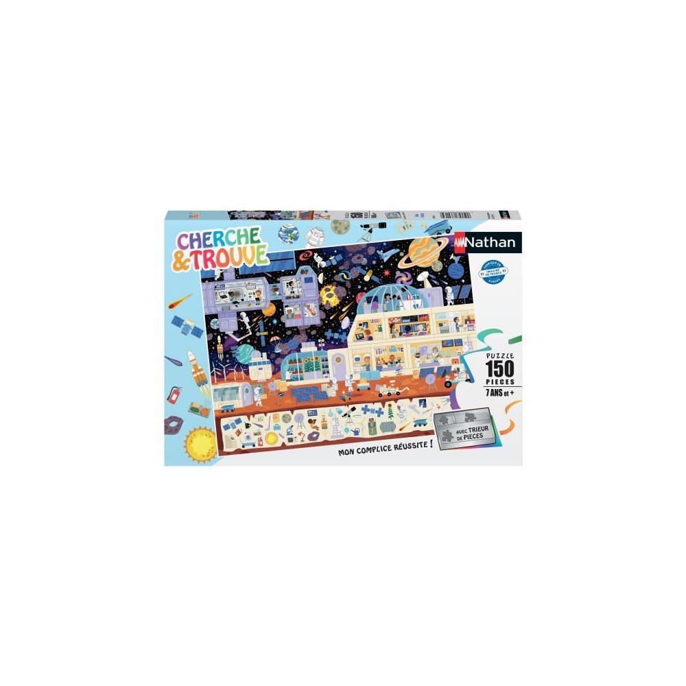 Nathan-Puzzle 150 pieces - Dans l'espace (Cherche et trouve)-400555686