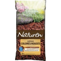 NATUREN Copeaux Colorés Rouges - 40L