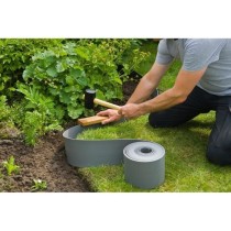 Bordure de jardin en polyéthylene gris H7,5 cm x 10 m - NATURE