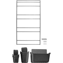 Jardiniere murale - Kit support mural + 3 pots (0,9L) + 2 pots (2,5L)