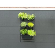 Jardiniere murale - Kit support mural + 3 pots (0,9L) + 2 pots (2,5L)