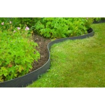 Nature Bordure de jardin 0,12x12 m 5 mm noir 446388