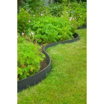 Nature Bordure de jardin 0,12x12 m 5 mm noir 446388