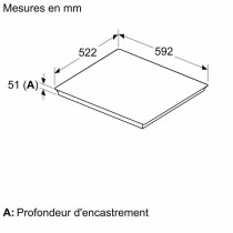 Table de cuisson a induction - NEFF N90 - 4 foyers - 7400 W - 59,2 x 5