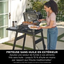 Barbecue électrique et fumoir avec thermometre - NINJA - Woodfire Pro