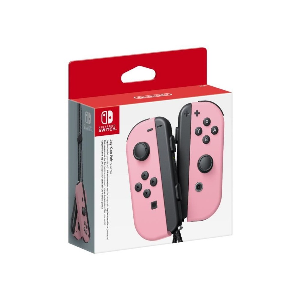 Paire de manettes Joy-Con Rose Pastel pour Nintendo Switch