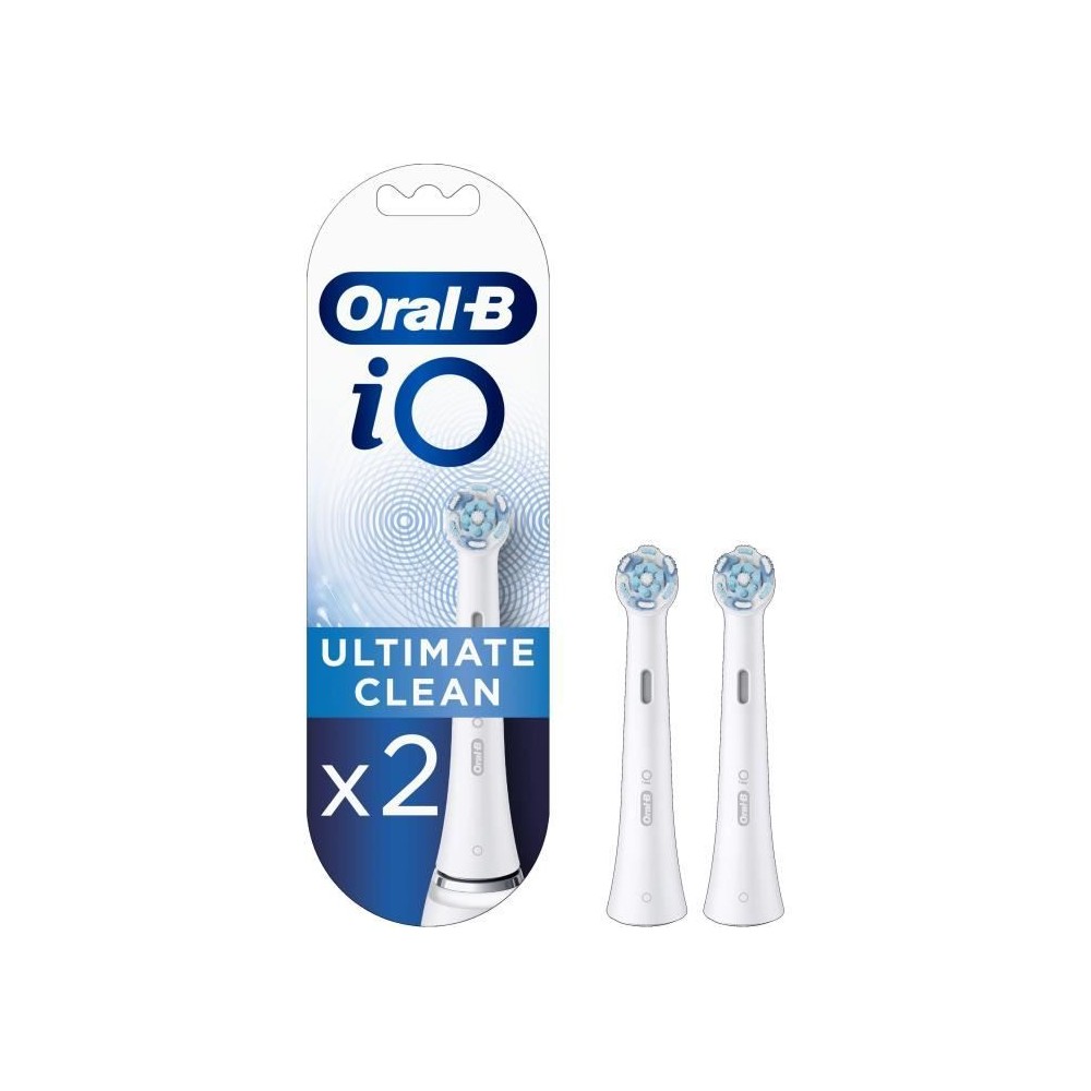 Tetes de brosse Oral-B iO Ultimate Clean - Pack X2 - Élimination de l