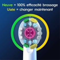 Brossettes ORAL-B - 3D White - Pack de 8 brossettes pour brosse a dent