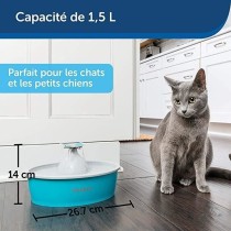 Fontaine pour animaux - PETSAFE - Drinkwell Papillon - 1,5 L - Bleu et